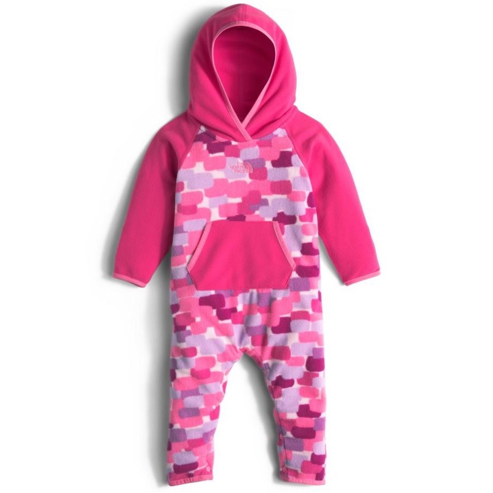 North Face fleece infant glacier block print 6-12m